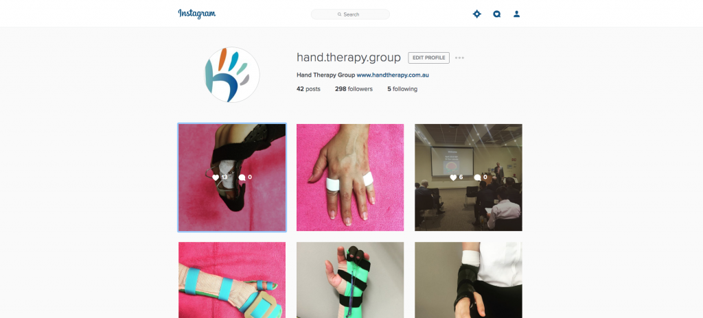 hand therapy group instagram